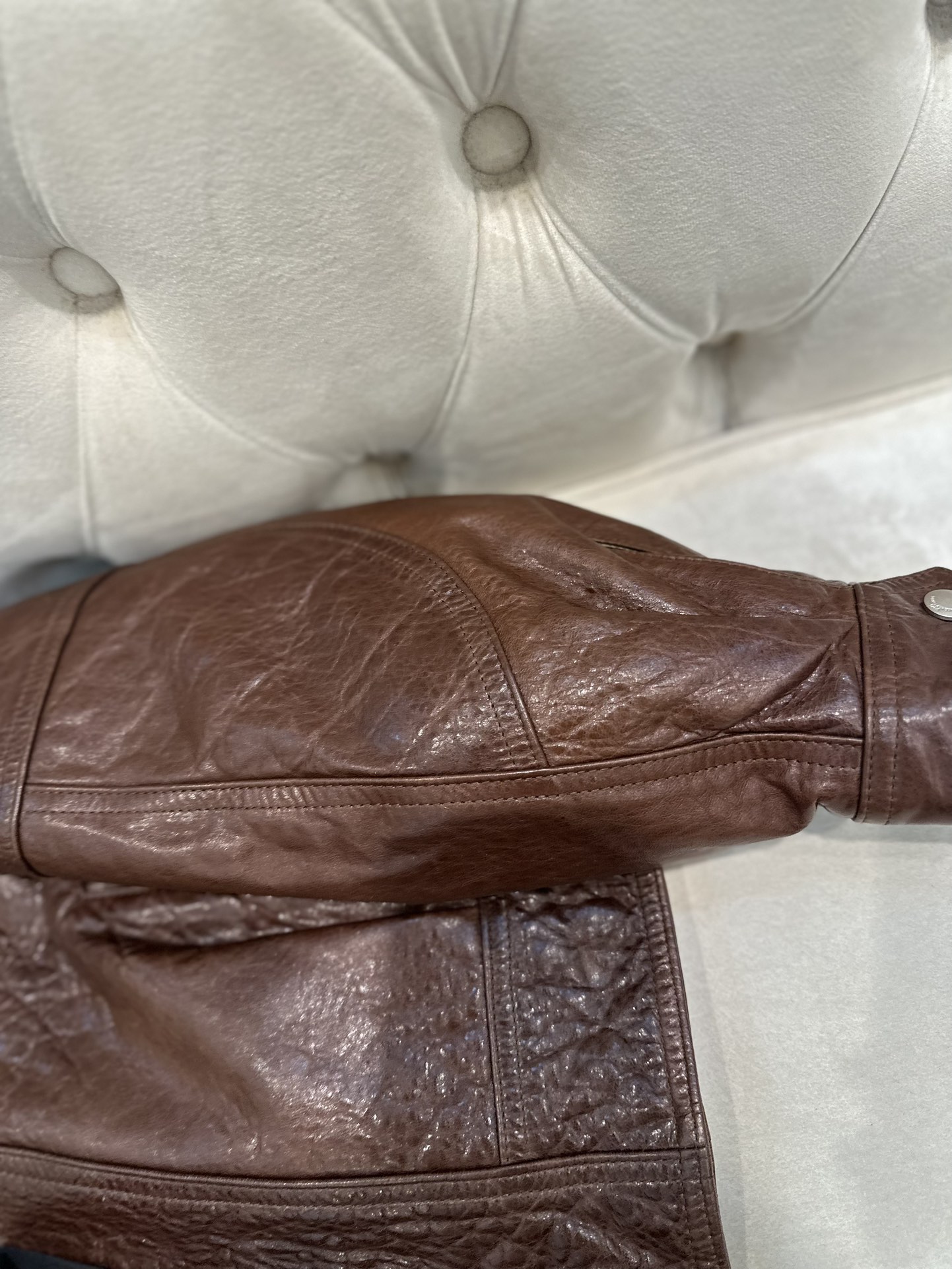 Title: Saint Laurent P2400 Female Suit with Sheep Skin, New Zealand Import, Retro Vans Style, S-L Sizes. - 图片 7