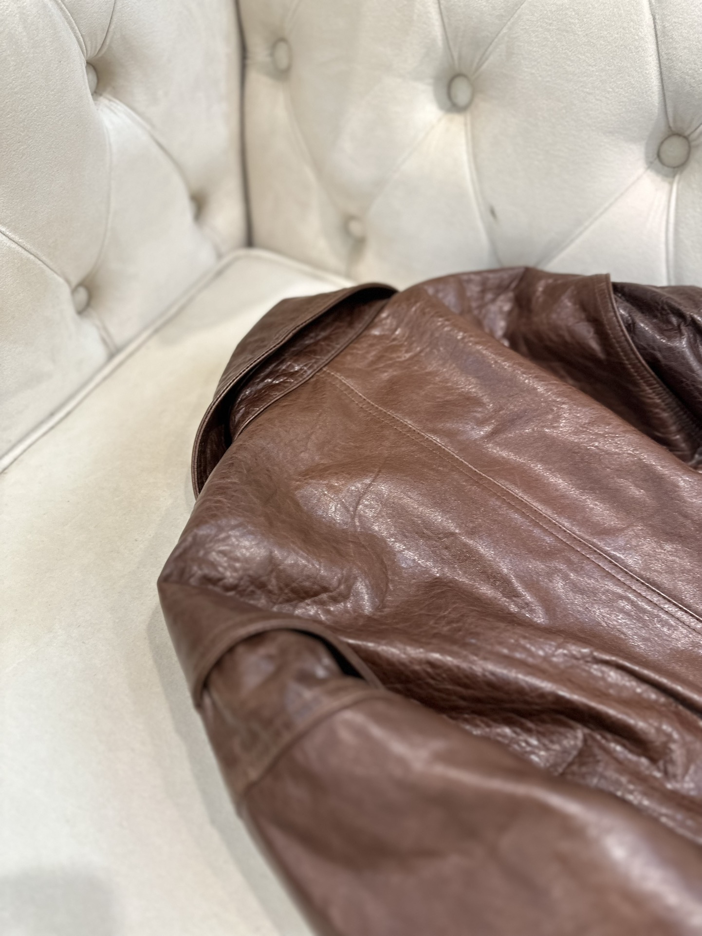 Title: Saint Laurent P2400 Female Suit with Sheep Skin, New Zealand Import, Retro Vans Style, S-L Sizes. - 图片 9