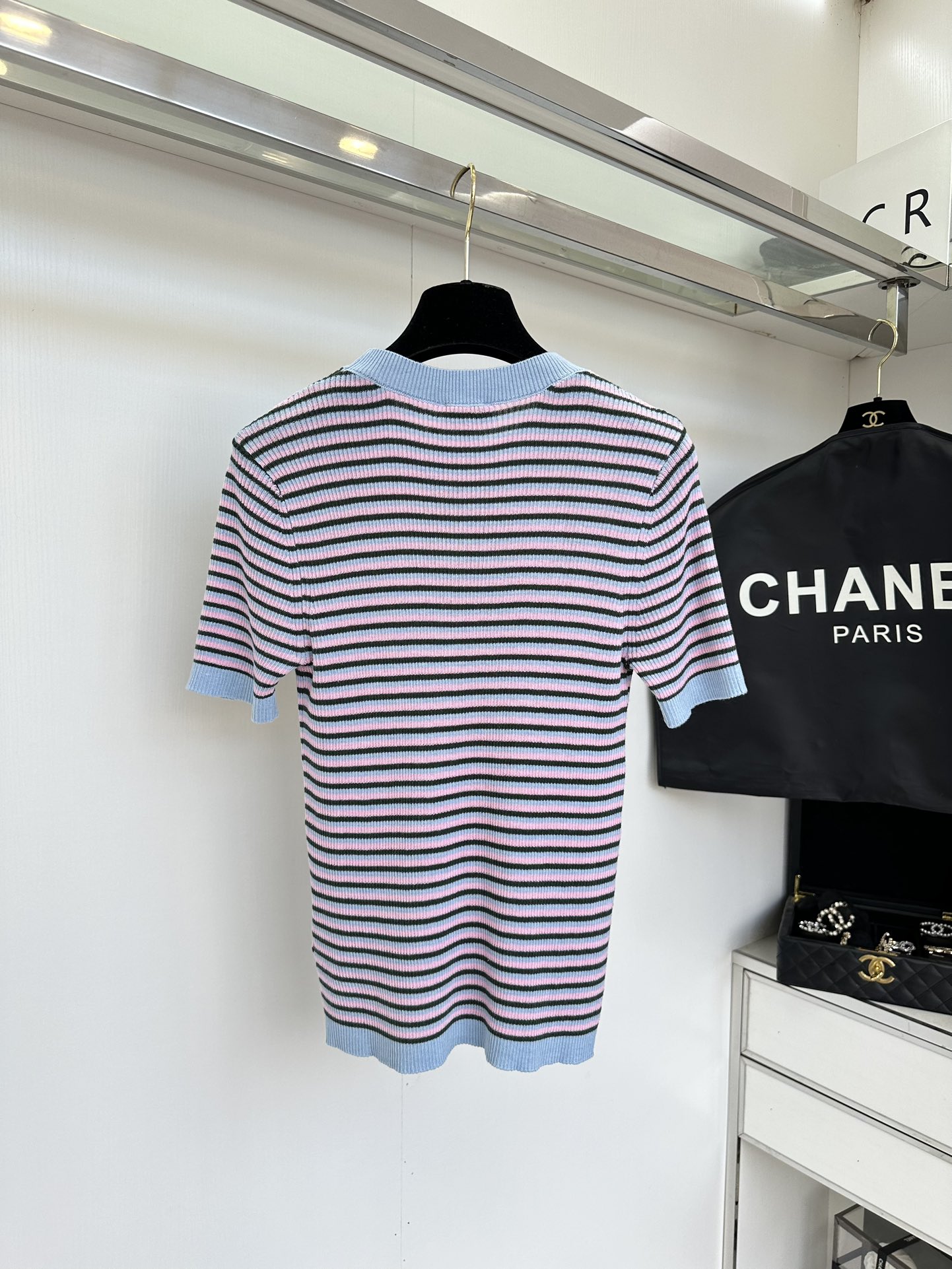 Pink Blue Striped Knit Top - Soft, Breathable, and Stylish Summer Essential 8 i1753813759 2317 6