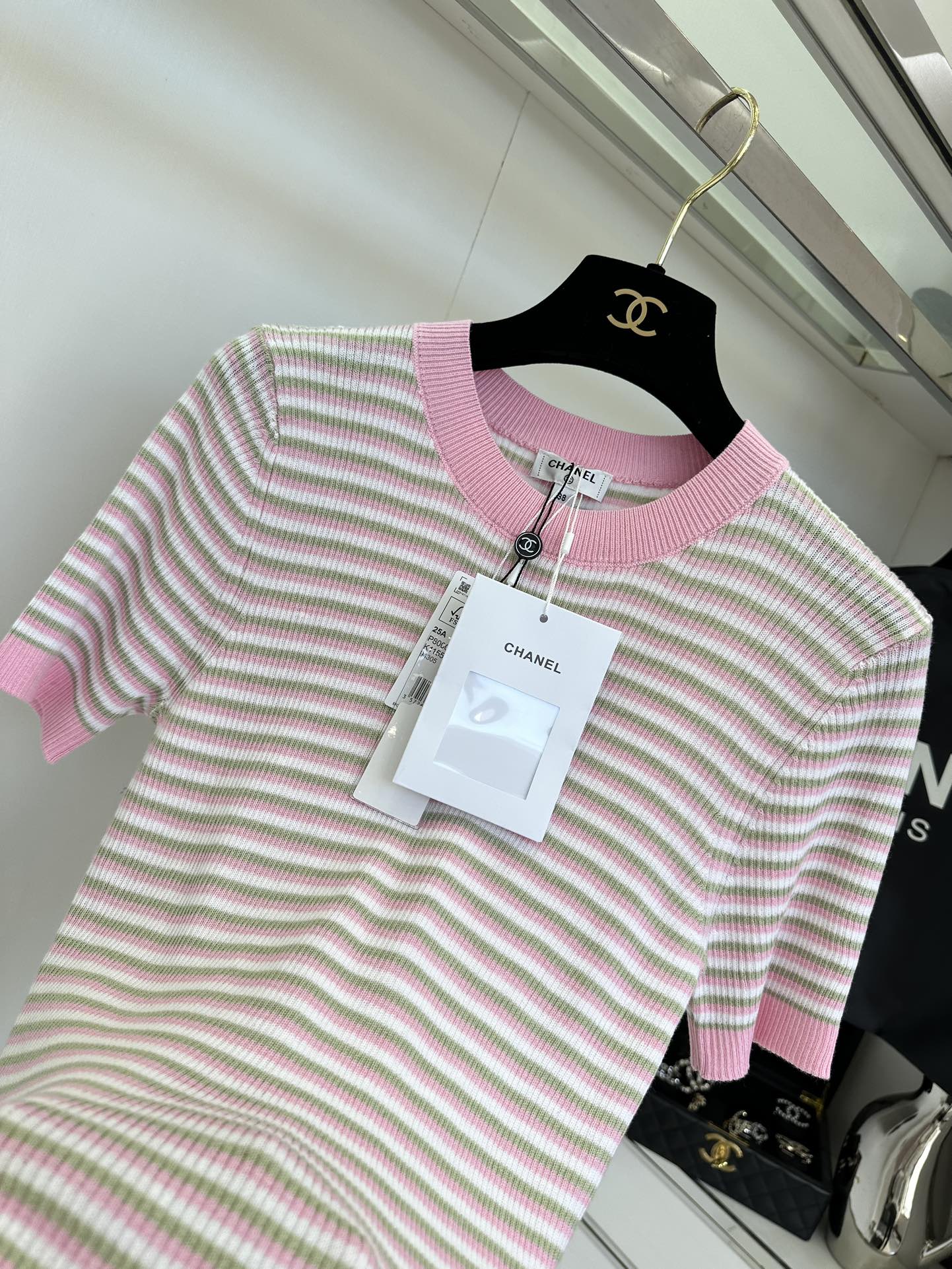 Pink Blue Striped Knit Top - Soft, Breathable, and Stylish Summer Essential 6 i1753813759 3904 4