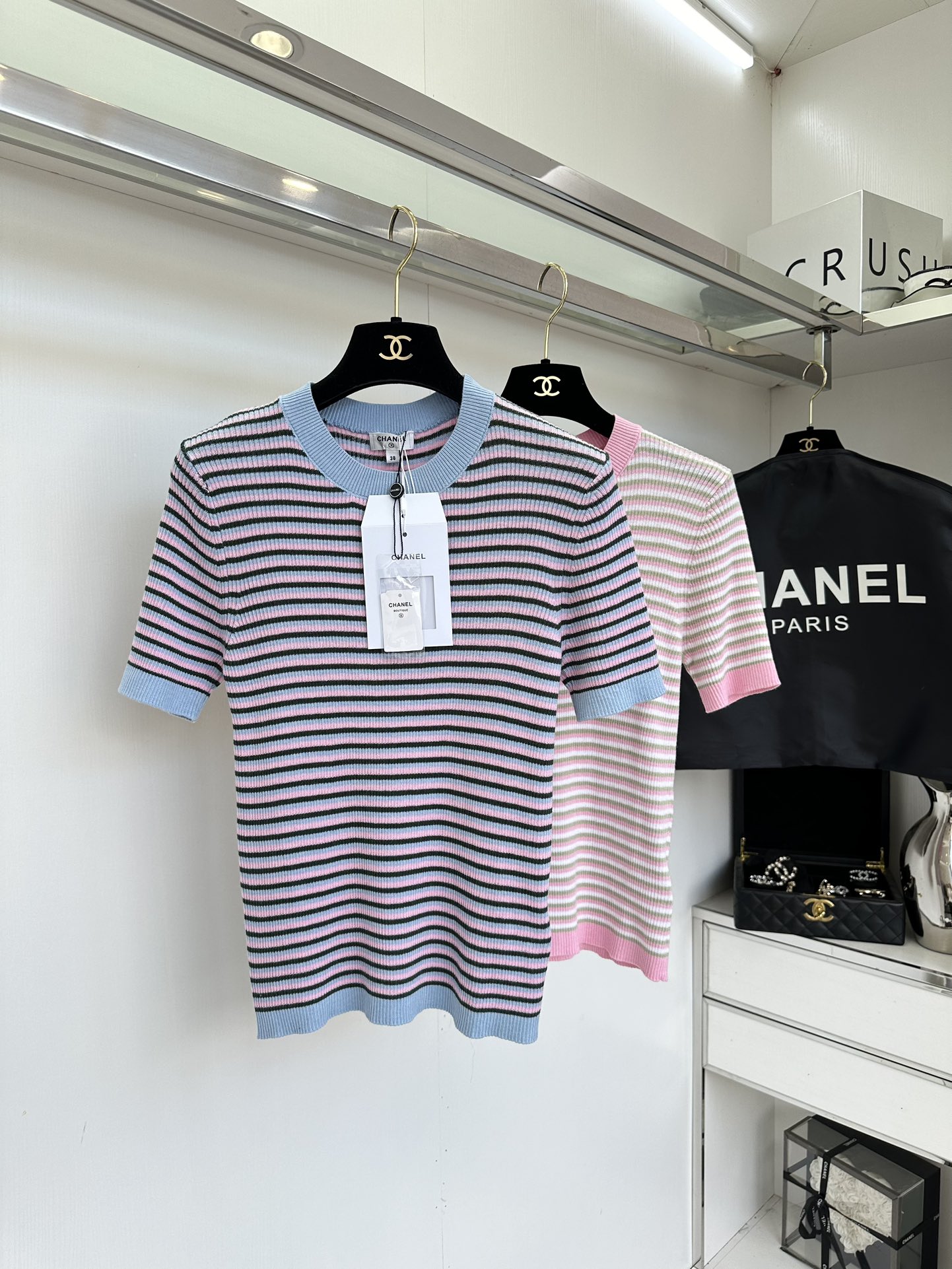 Pink Blue Striped Knit Top - Soft, Breathable, and Stylish Summer Essential 2 i1753813759 6910 0