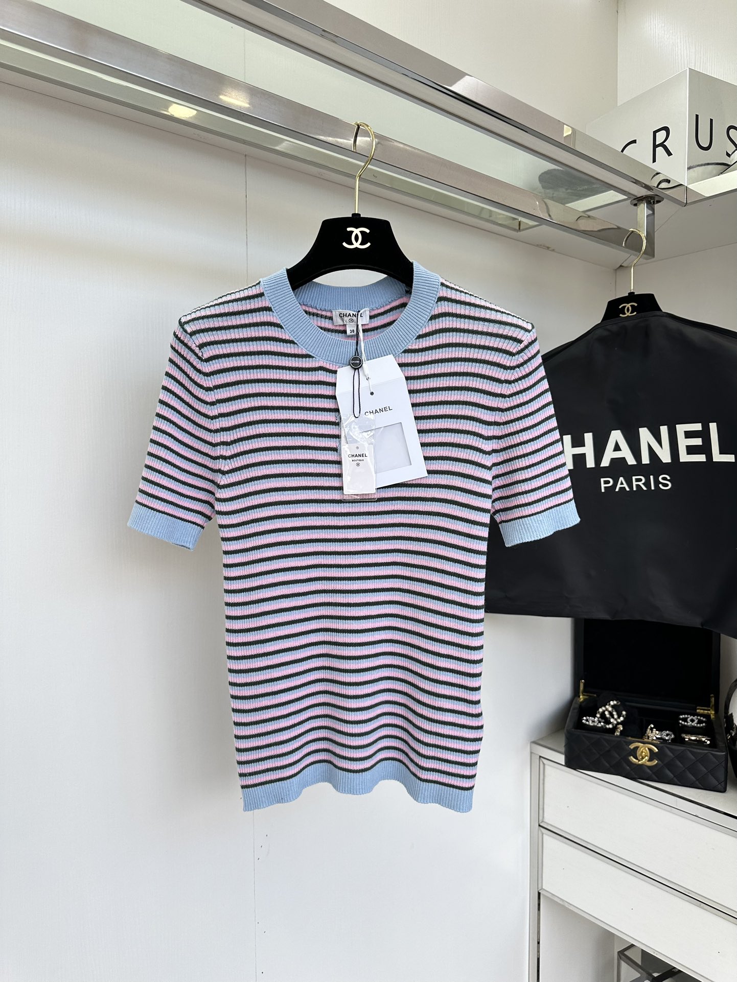 Pink Blue Striped Knit Top - Soft, Breathable, and Stylish Summer Essential 7 i1753813759 6937 5