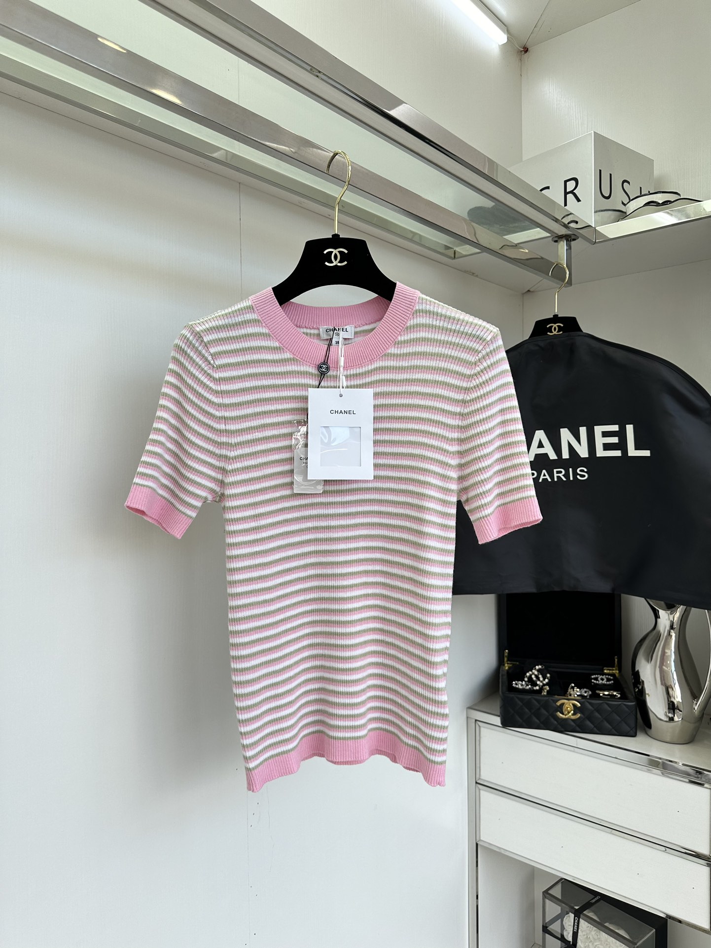 Pink Blue Striped Knit Top - Soft, Breathable, and Stylish Summer Essential 3 i1753813759 9573 1