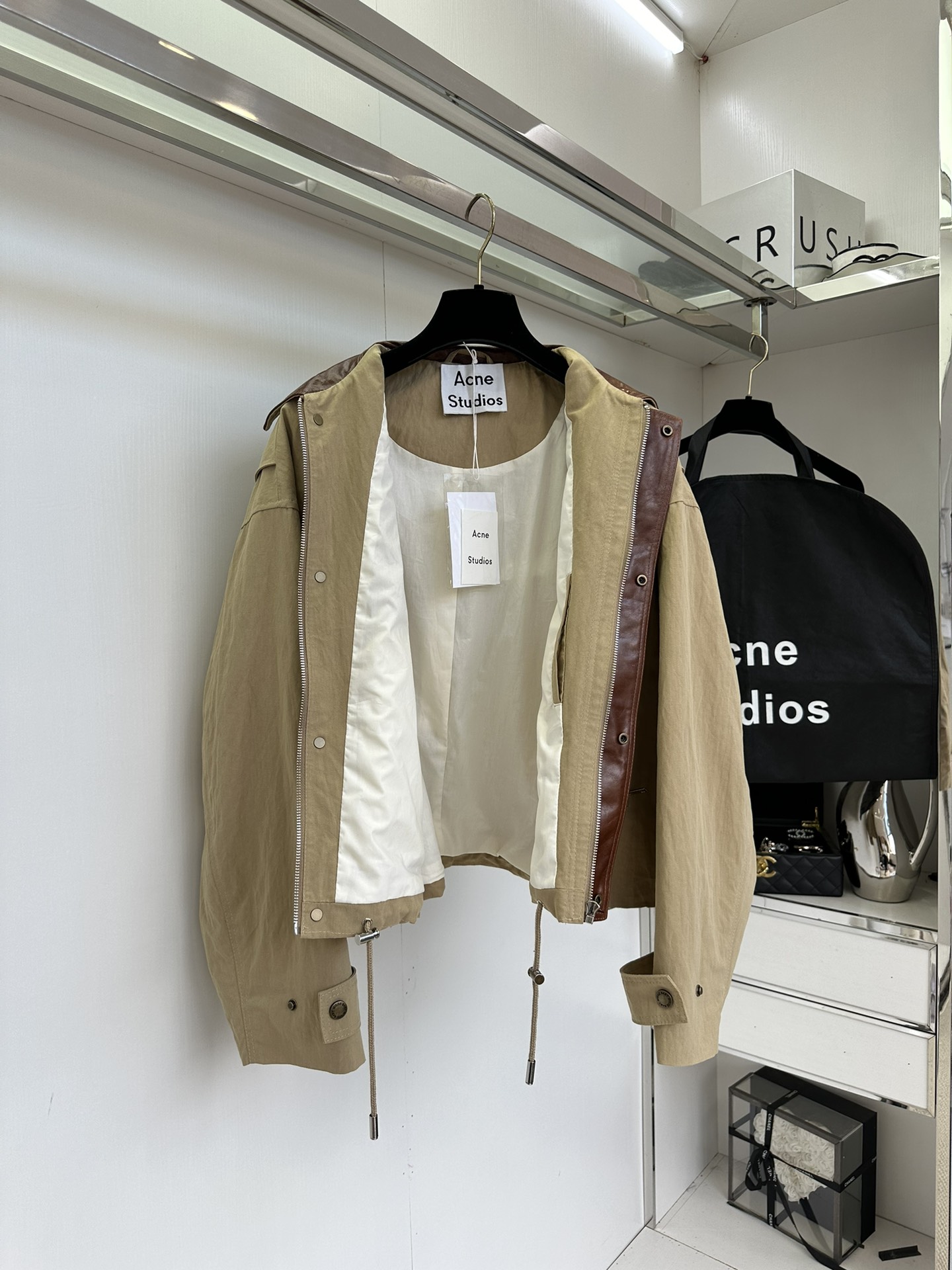25 F ACNE Khaki Windbreaker Jacket - Limited Edition Winter Collection 7 i1753859657 4897 5