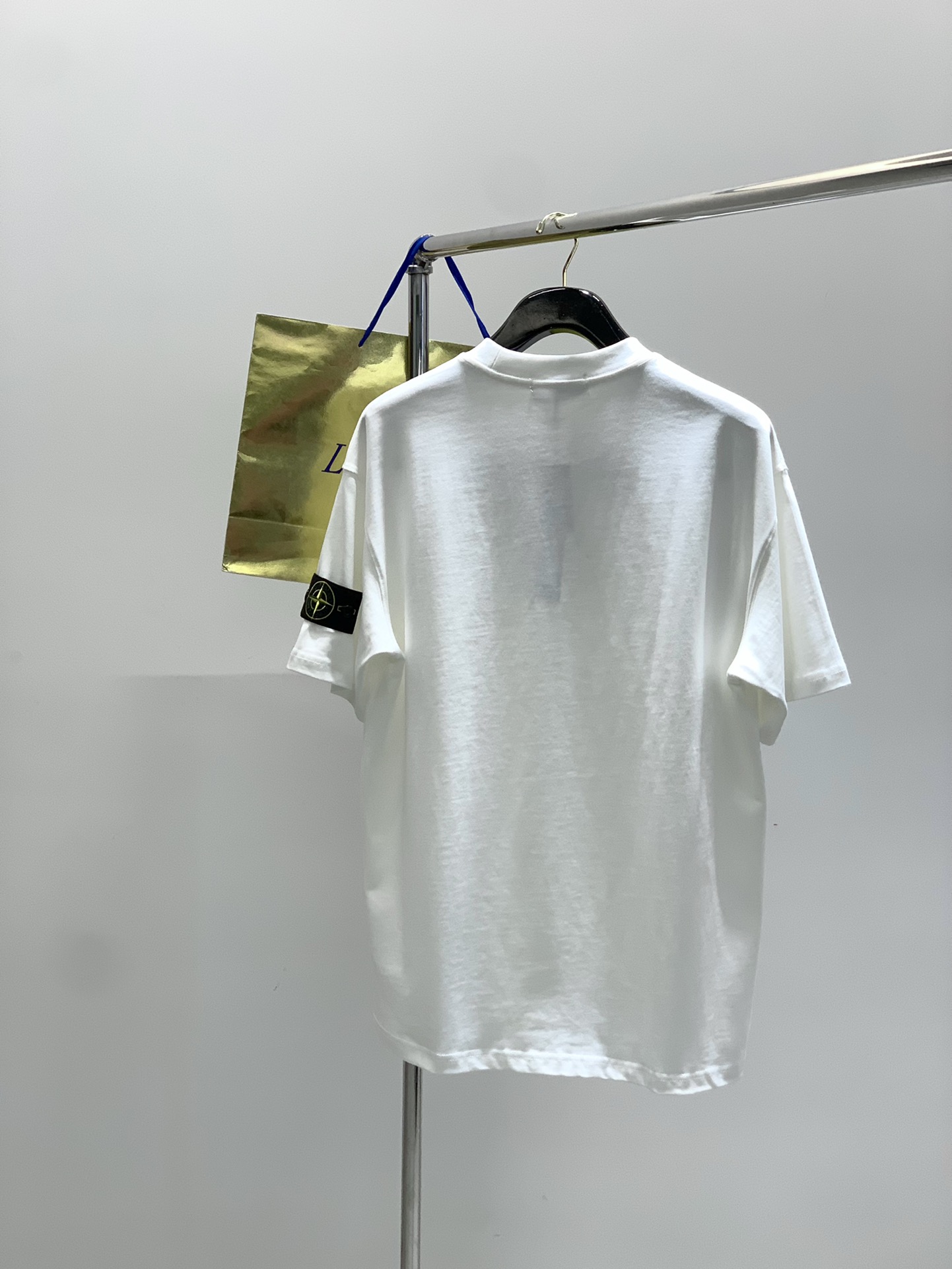 Rock Island Loose Cotton Shorts: Sizes M-XXL, Chief, Shoulder Width, Brass, Sleeve Length Measurements - 图片 2