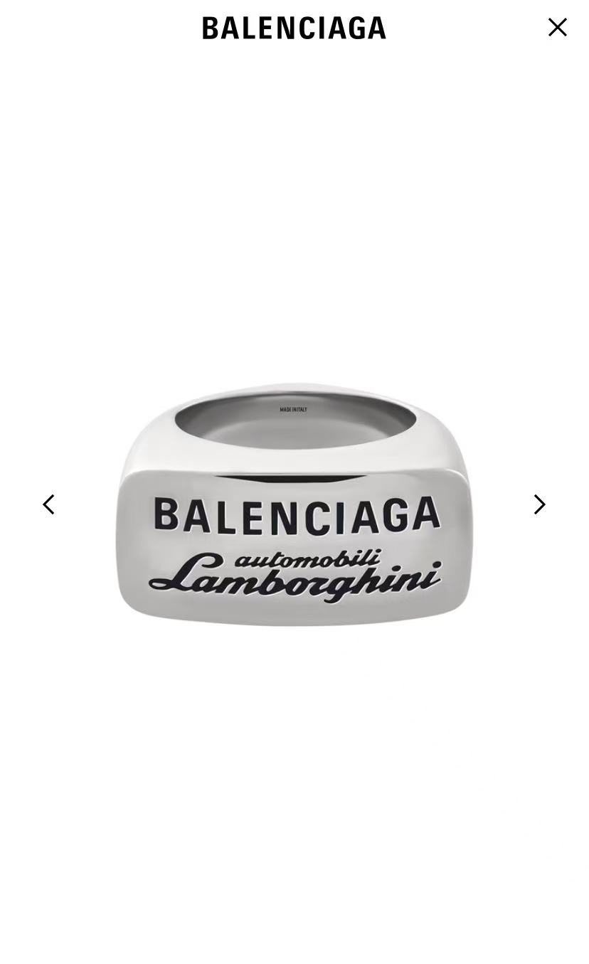 【】 新款 巴黎世家 Balenciaga 戒指  简单大方 大牌金质感饱满 ，搭配衣服超好看 ！ 
码
