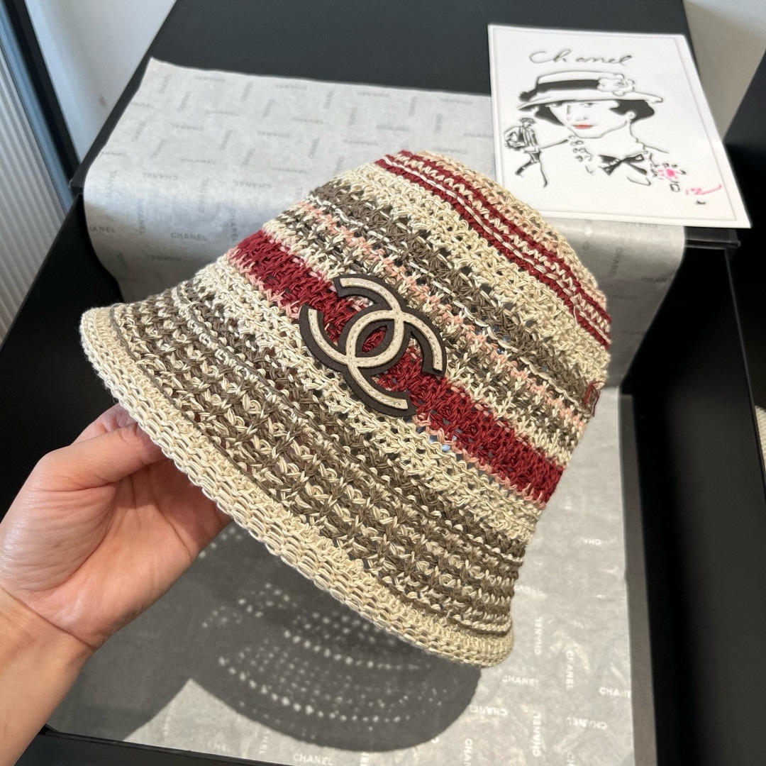 🆕
Chanel香奈儿针织渔夫帽，头围57cm