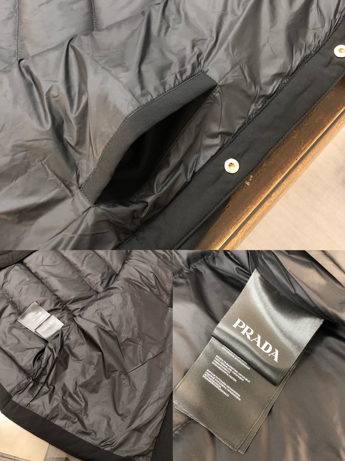 PRA*DA 普拉达 25ss最新款 极简基础口袋三角铁标羽绒服外套 男女同款~冬装新品,高端定制!轻熟