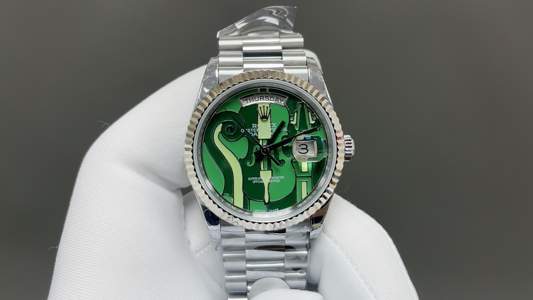 Rolex 36mm Sunday Log Double-Chronograph Steel Watch Overview. - 图片 1