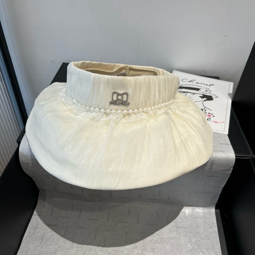 🆕

miumiu缪缪贝壳帽，空顶遮阳帽 可调节