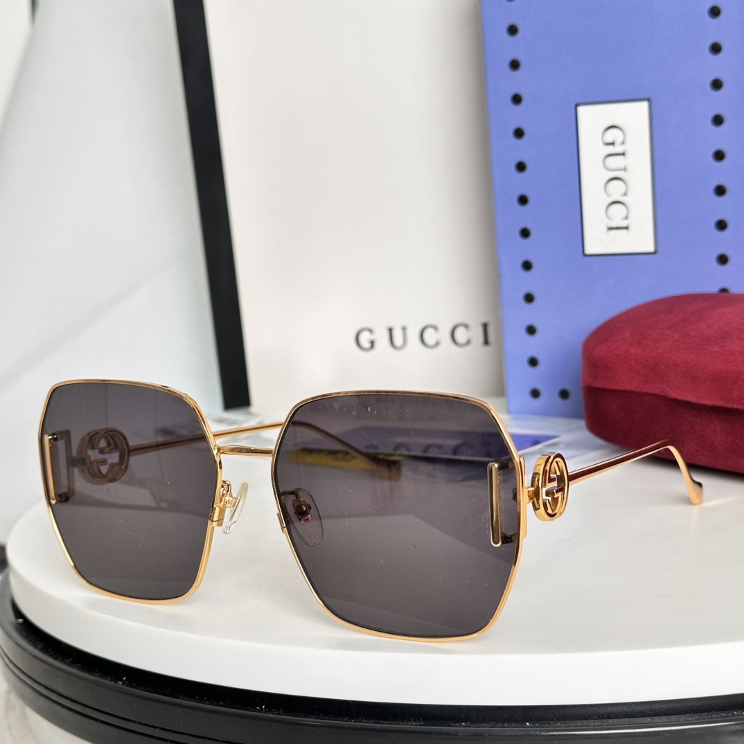  ‼️ 齐色到货 2023新品 原单GUCCI GG1207S 古驰 女款太阳镜 金属材质 完美质感 值