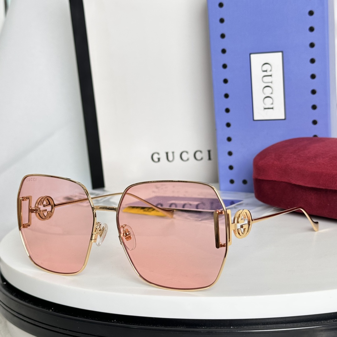  ‼️ 齐色到货 2023新品 原单GUCCI GG1207S 古驰 女款太阳镜 金属材质 完美质感 值