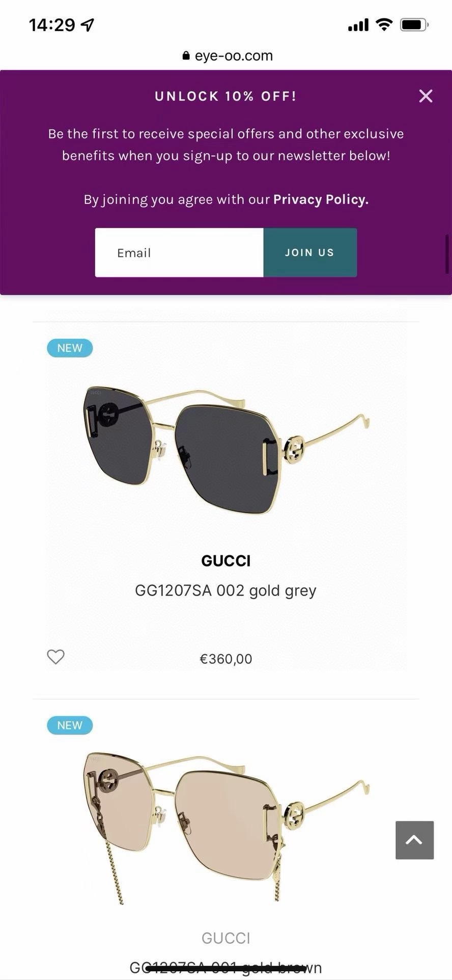  ‼️ 模特图 2023新品 原单GUCCI GG1207S 古驰 女款太阳镜 金属材质 完美质感 值得