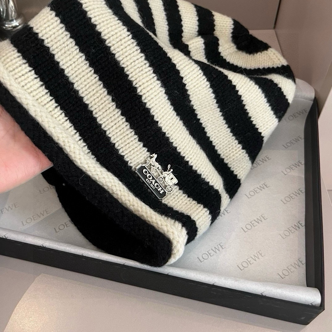 🆕

蔻驰新款羊毛帽，中性款毛线帽，百分百羊毛面料%🦙