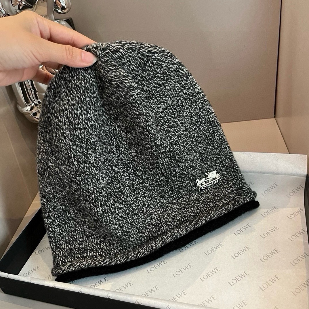 🆕

蔻驰新款羊毛帽，中性款毛线帽，百分百羊毛面料%🦙