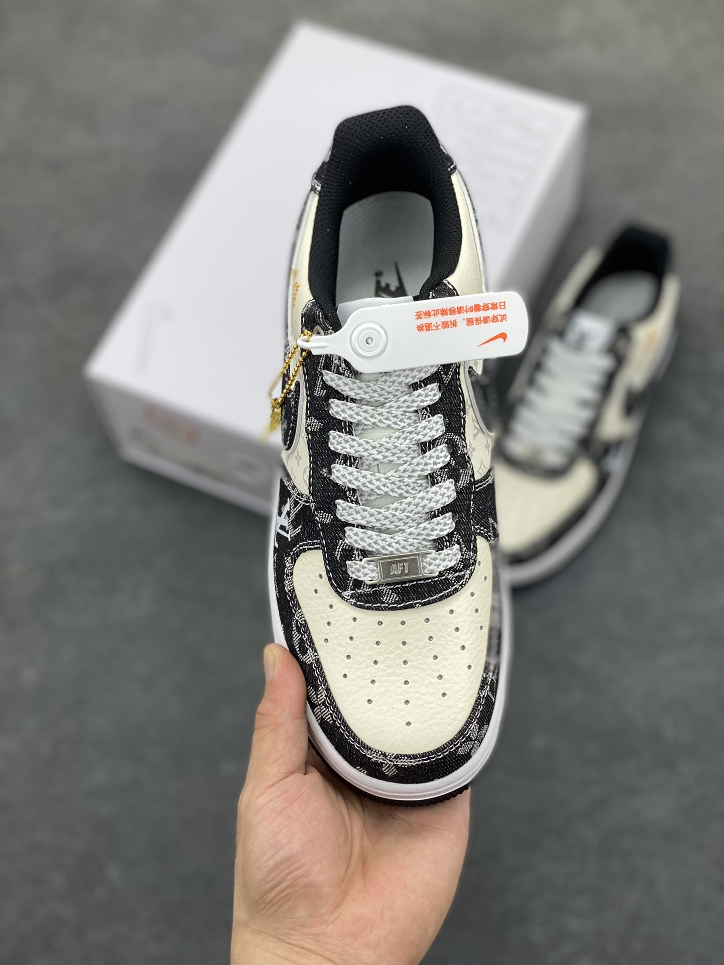 图片[2]-NK Air Force 1‘07 Low 定制款抽屉盒 空军一号低帮休闲板鞋 定制皮料 原楦原纸板 纯正版型 高清洁度 内置全掌气垫 货号：CW2288-111 尺码：36 36.5 37.5 38 38.5 39 40 40.5 41 42 42.5 43 44 44.5 45-选品中心