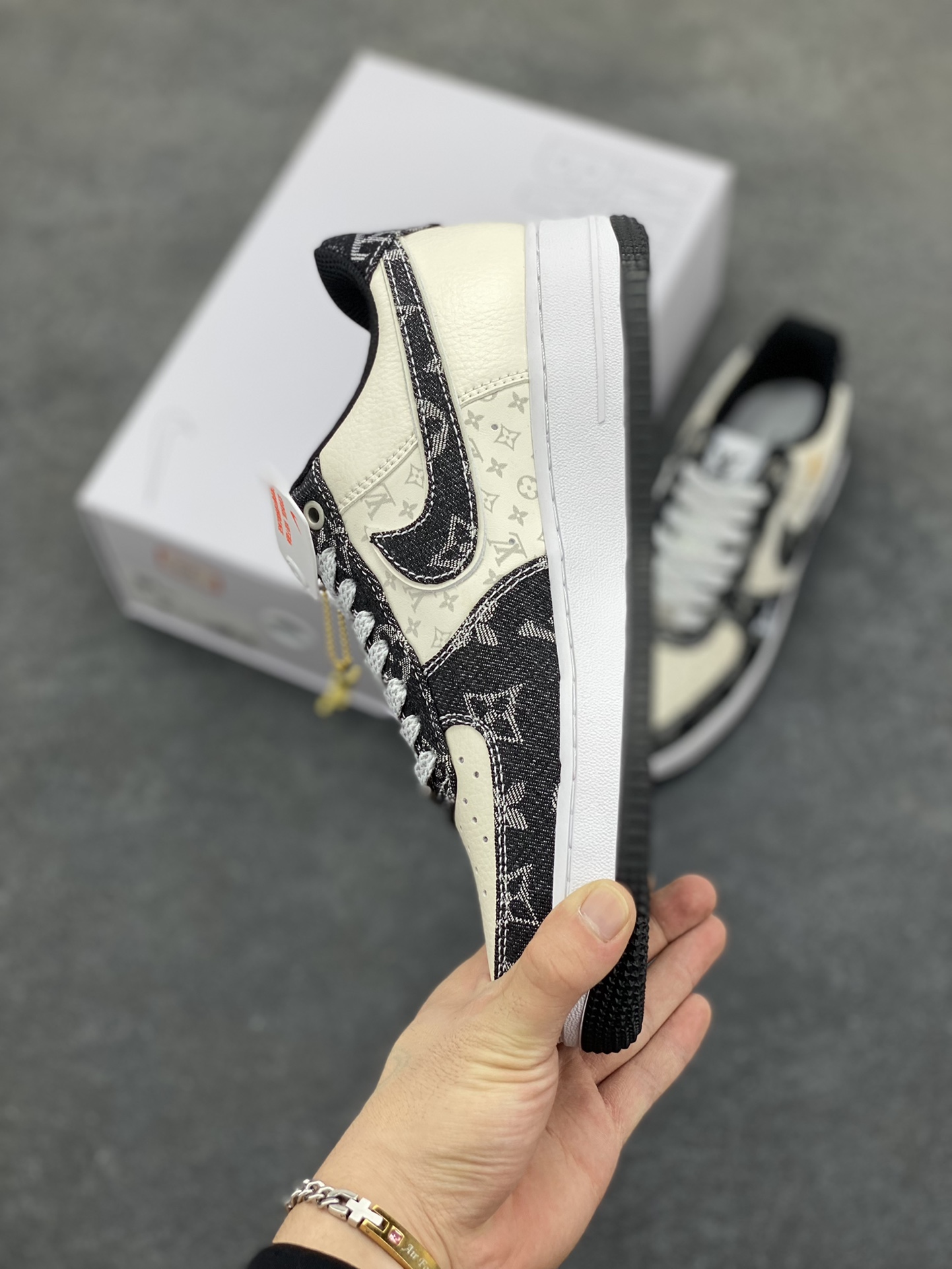 图片[3]-NK Air Force 1‘07 Low 定制款抽屉盒 空军一号低帮休闲板鞋 定制皮料 原楦原纸板 纯正版型 高清洁度 内置全掌气垫 货号：CW2288-111 尺码：36 36.5 37.5 38 38.5 39 40 40.5 41 42 42.5 43 44 44.5 45-选品中心