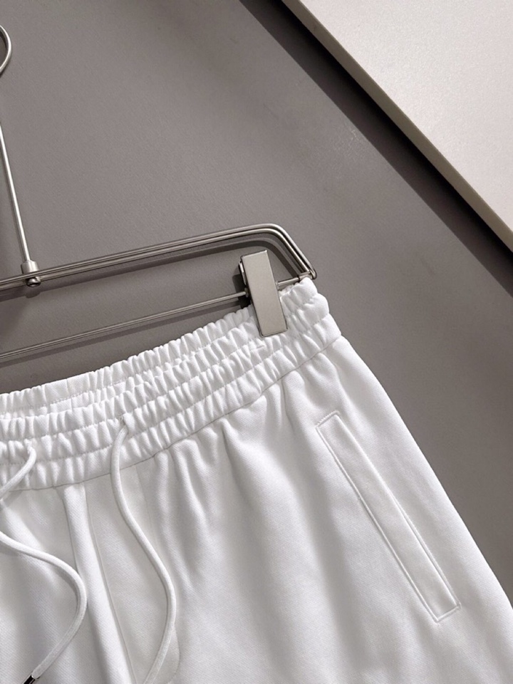 Dior Dio2025s Classic Embroidery Shorts: Cotton Fabric, 3D Embroidery, Comfy Fit, XS-L, Black, White, Green - 图片 7