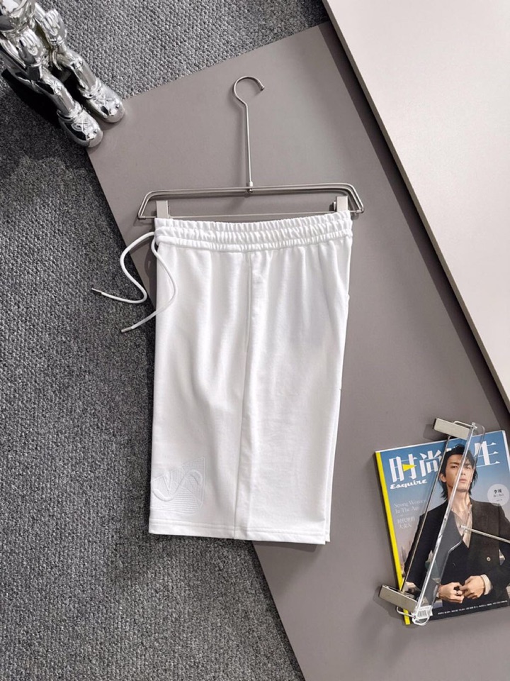 “2025 FENDI Findi Classic Embroidery Shorts in Impregnated Cotton Fabric with 3D Details” - 图片 8
