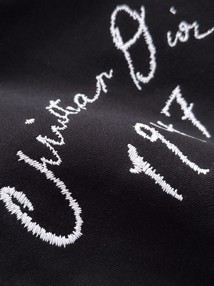 “432 Dior Dio2025s Classic Embroidered Cotton Fabric 3D Embroidery Size XS-L” - 图片 6