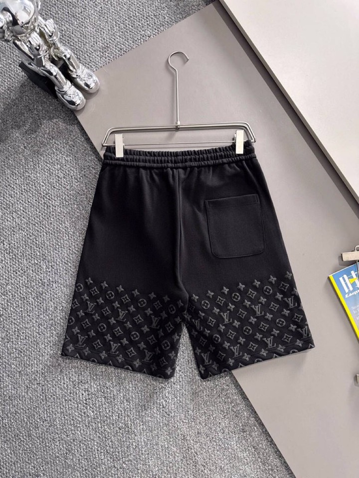 “Louis Vuitton LV Donkey 25s: High-Quality Summer Shorts with Custom Fabric and Classic Logo Design” - 图片 2