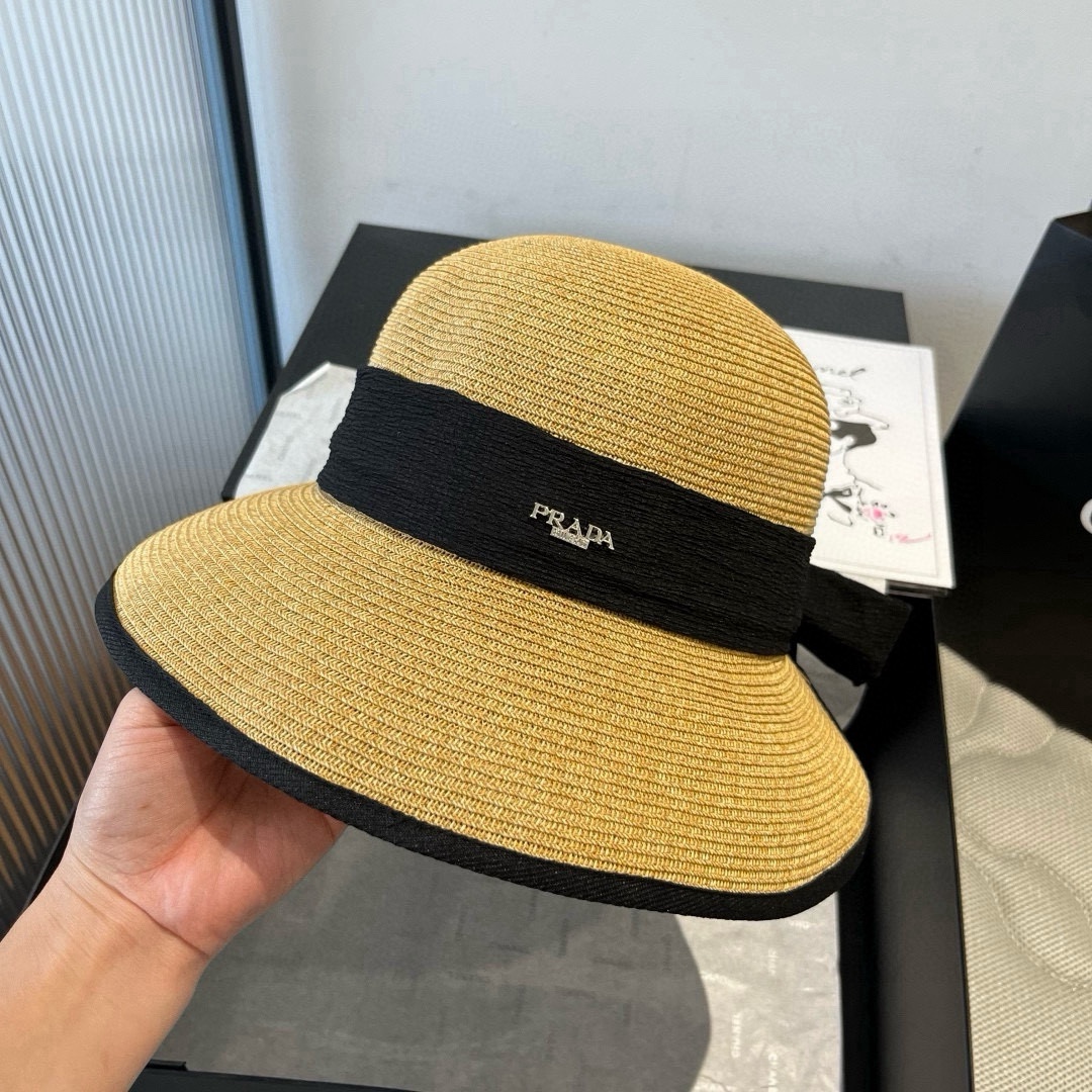 NO:360077,Prada 2025 summer top hat, straw hat, small fresh head circumference 57cm hat, straw hat, fisherman hat, baseball hat, hat, prada, espadrilles, hats普拉达2025夏款礼帽,草帽,小清新 头围57cm帽子草帽渔夫帽棒球帽,帽子,prada,espadrilles,hats,hat
