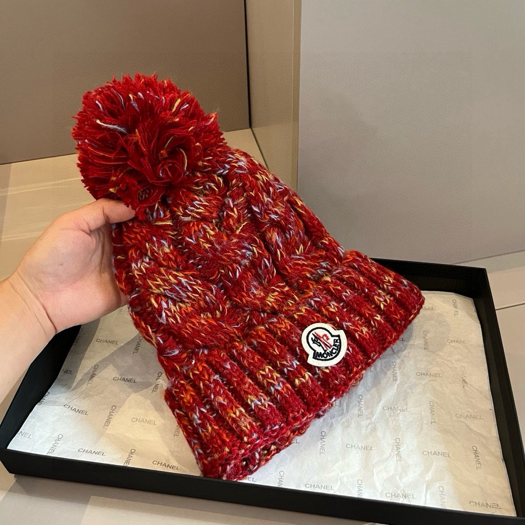 🆕
蒙口新款针织毛线帽，内里加绒