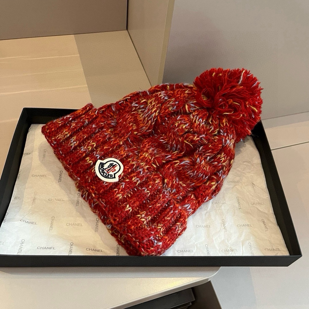 🆕
蒙口新款针织毛线帽，内里加绒