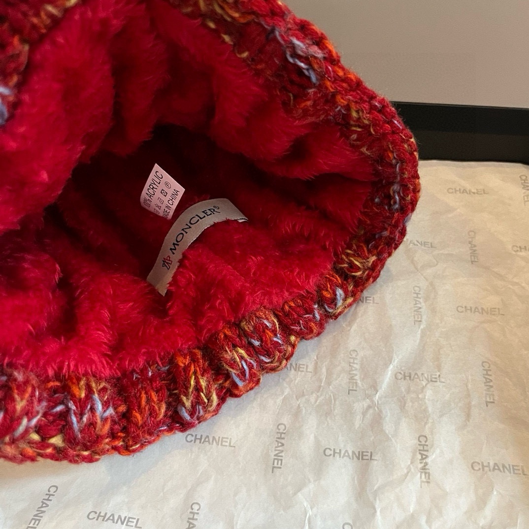 🆕
蒙口新款针织毛线帽，内里加绒