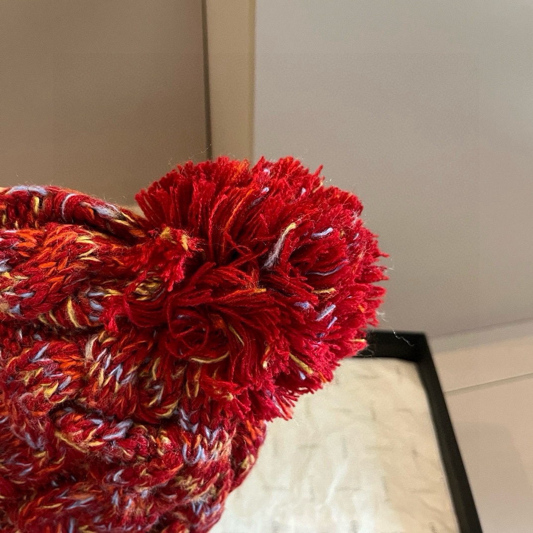 🆕
蒙口新款针织毛线帽，内里加绒