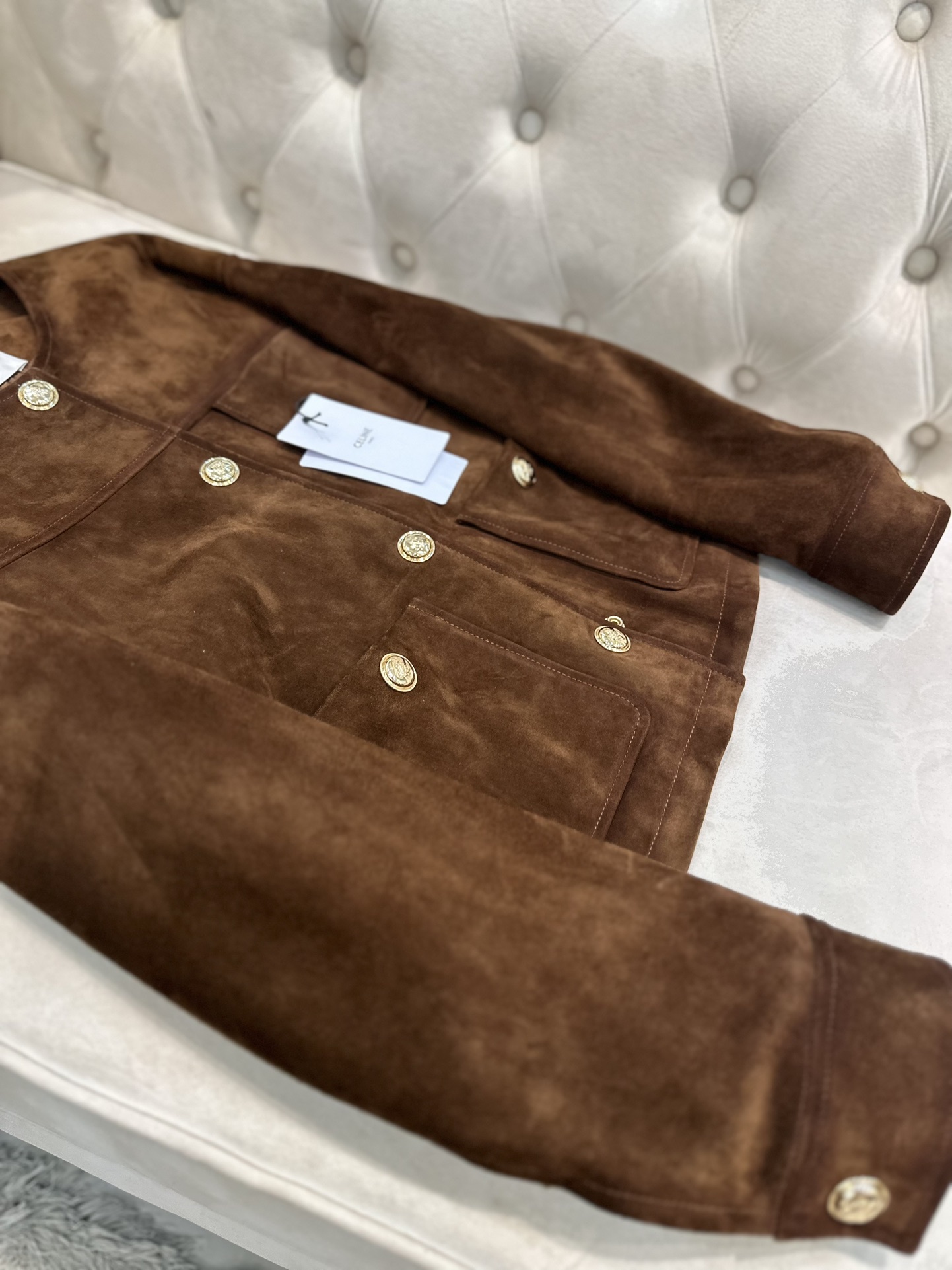 “Women’s P2592 Dustproof Bag Celine Suit in Goat Skin – 2025AW Collection” - 图片 7