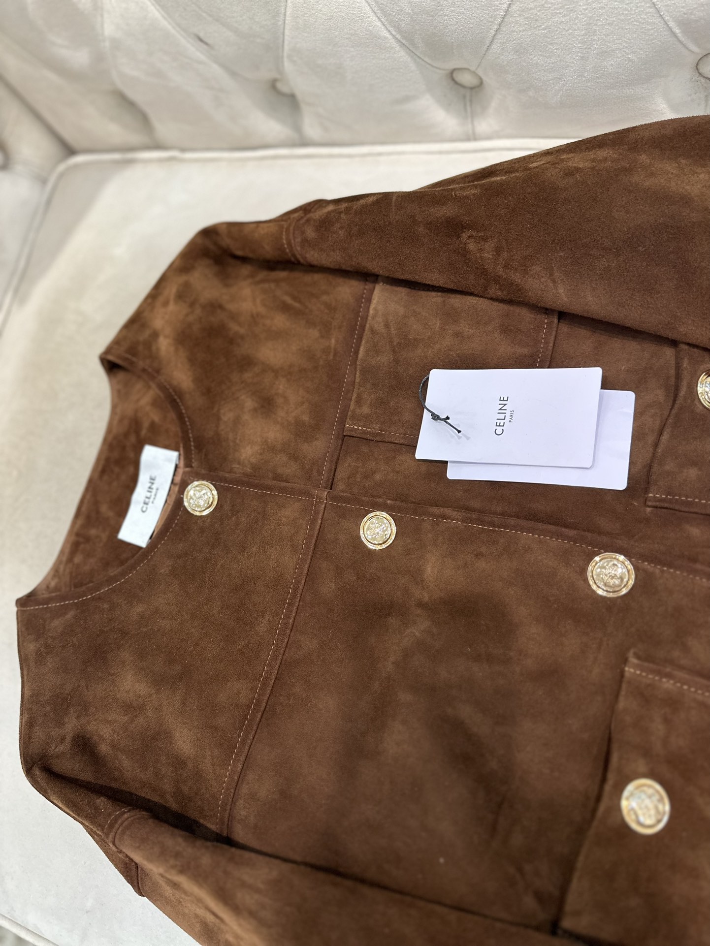“Women’s P2592 Dustproof Bag Celine Suit in Goat Skin – 2025AW Collection” - 图片 4