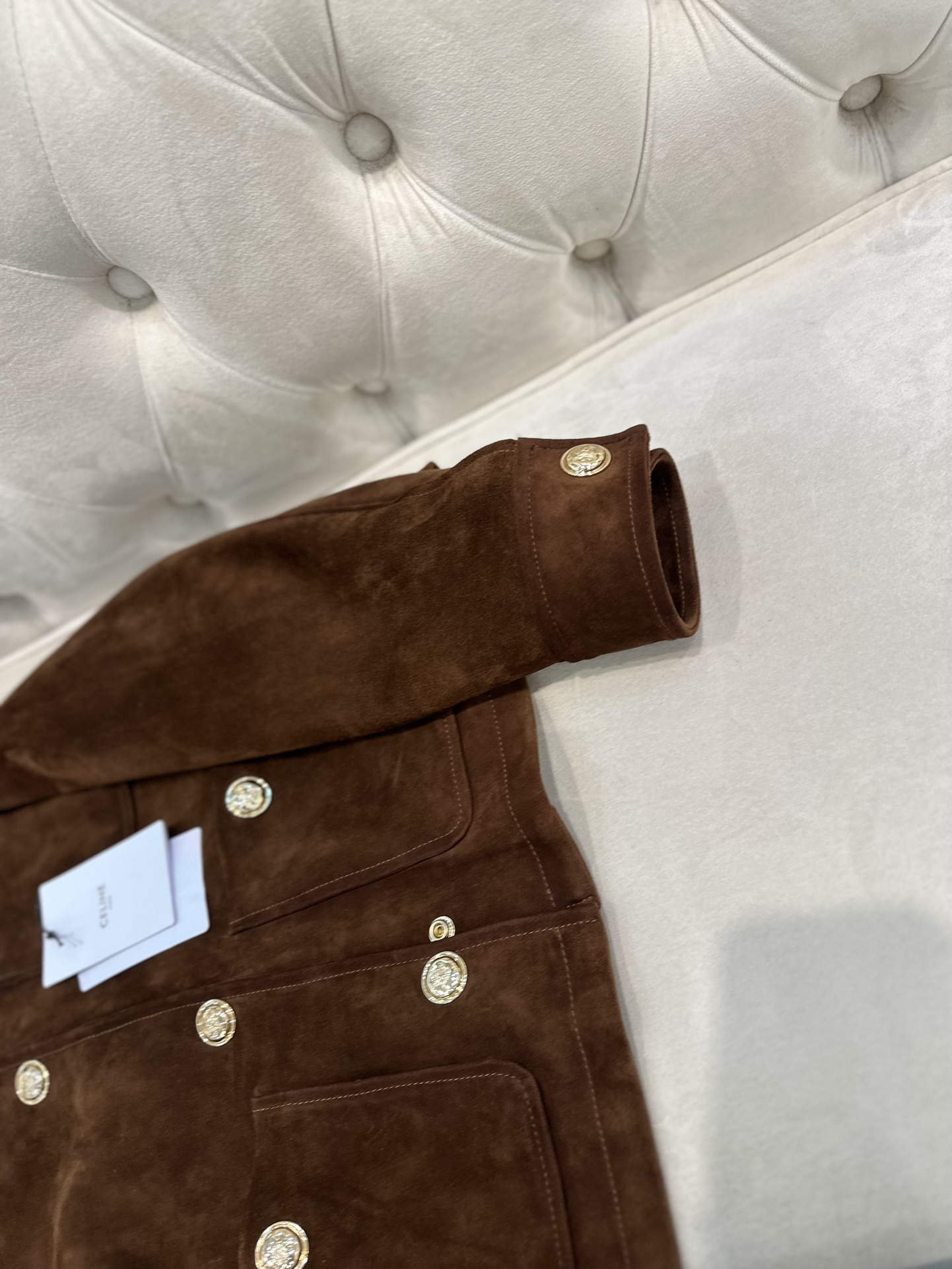 “Women’s P2592 Dustproof Bag Celine Suit in Goat Skin – 2025AW Collection” - 图片 3