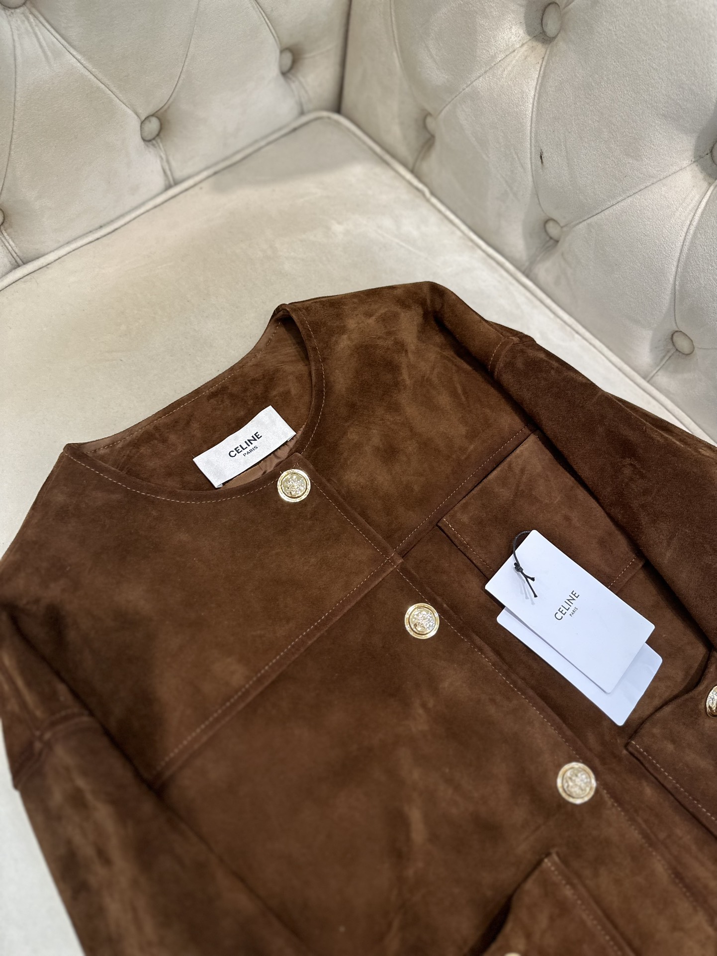 “Women’s P2592 Dustproof Bag Celine Suit in Goat Skin – 2025AW Collection” - 图片 2