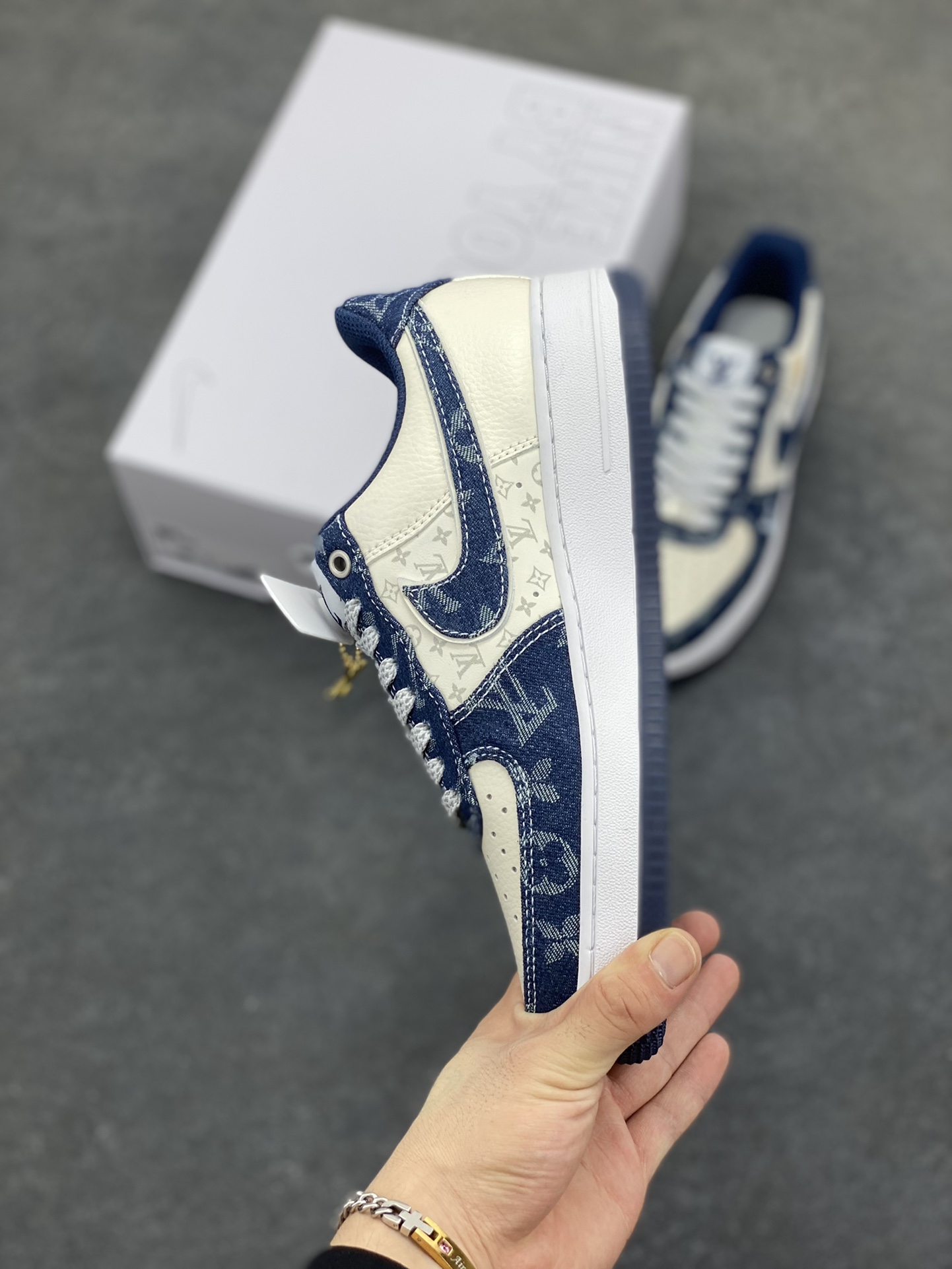 图片[3]-NK Air Force 1‘07 Low 定制款抽屉盒 空军一号低帮休闲板鞋 定制皮料 原楦原纸板 纯正版型 高清洁度 内置全掌气垫 货号：CW2288-111 尺码：36 36.5 37.5 38 38.5 39 40 40.5 41 42 42.5 43 44 44.5 45-选品中心