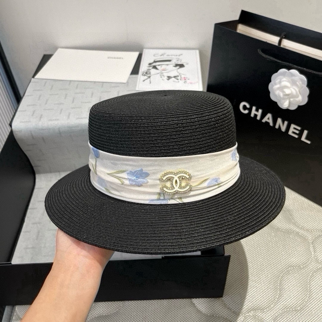 🆕

Chanel香奈儿平顶礼帽，头围57cm