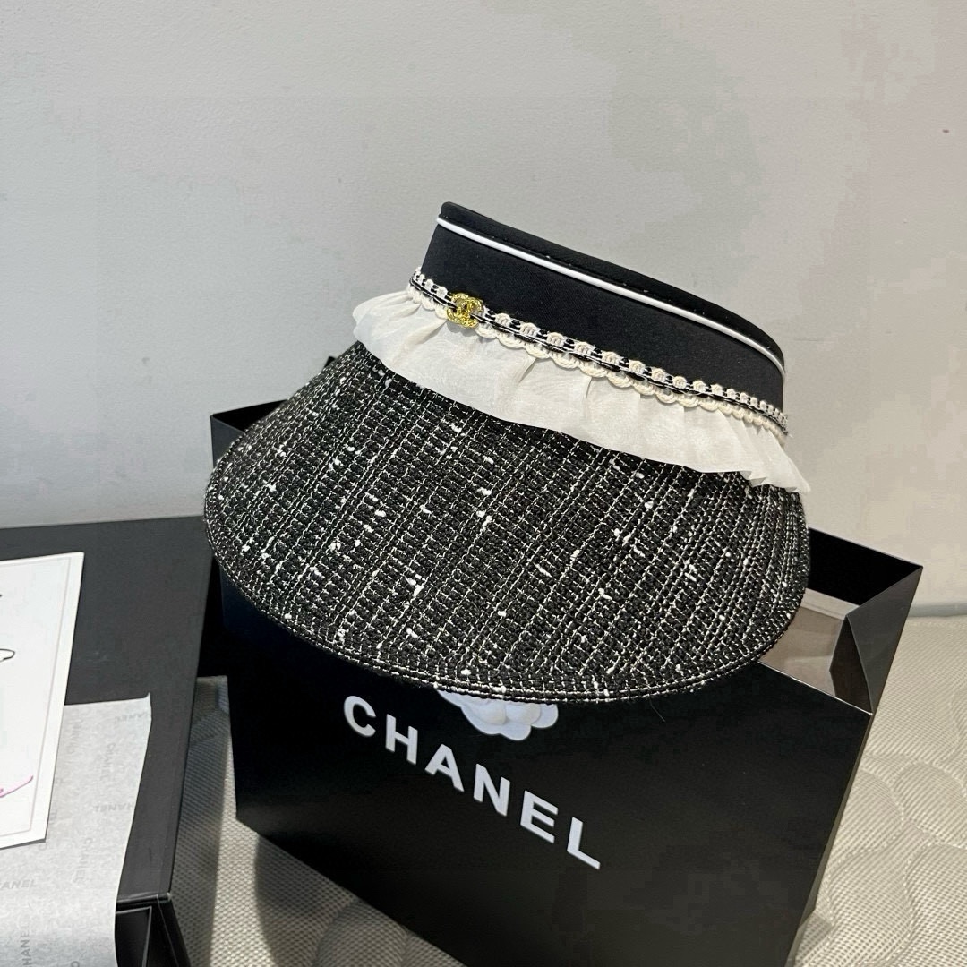 🆕

Chanel香奈儿空顶遮阳帽，发箍遮阳帽，头围57cm