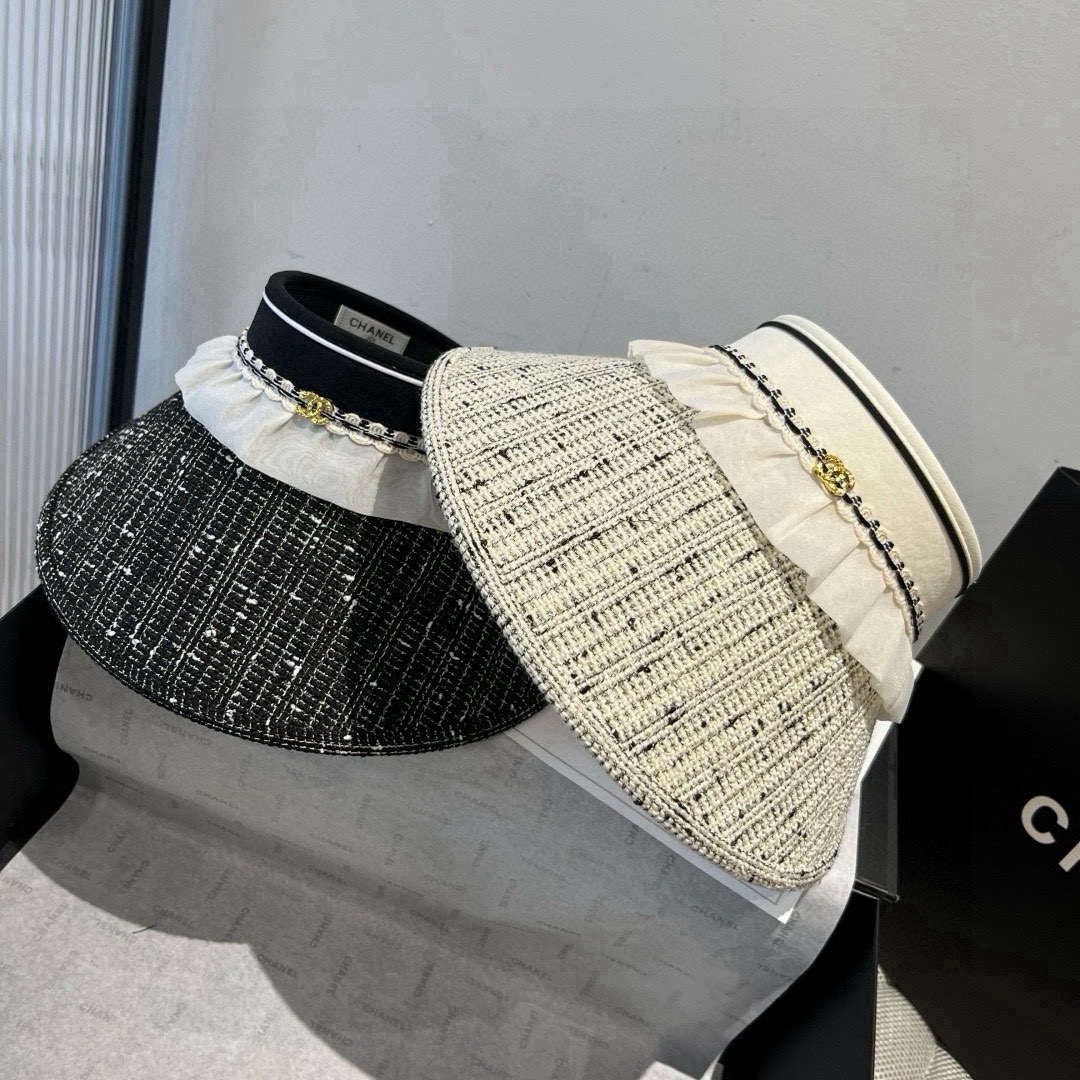 🆕

Chanel香奈儿空顶遮阳帽，发箍遮阳帽，头围57cm