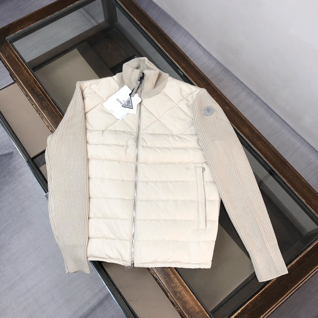 🆕🆕🆕MON*CLER 2025 nuevo diseño de otoño/invierno, chaqueta de plumas combinada con punto, moderna, elegante, cómoda, …