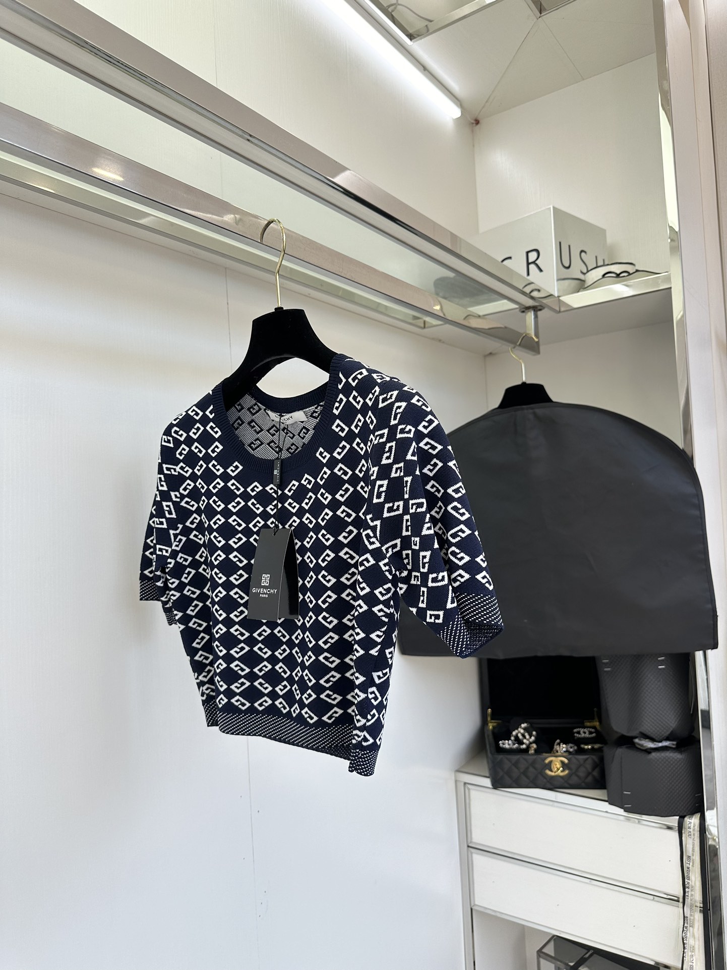 Givenchy Monogram Navy Blue Skirt Set - Elegant & Comfortable Outfit 6 i1754143356 250 4