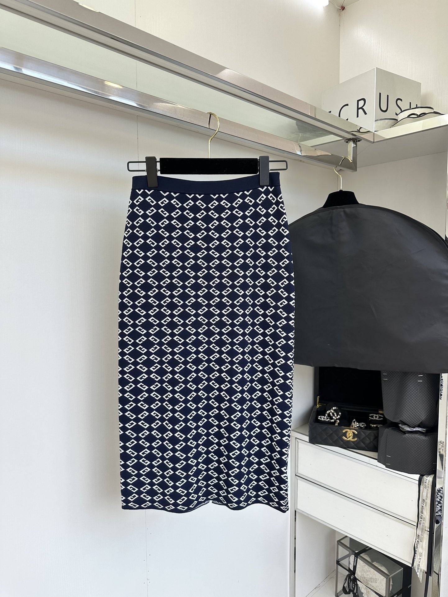 Givenchy Monogram Navy Blue Skirt Set - Elegant & Comfortable Outfit 8 i1754143356 6130 6