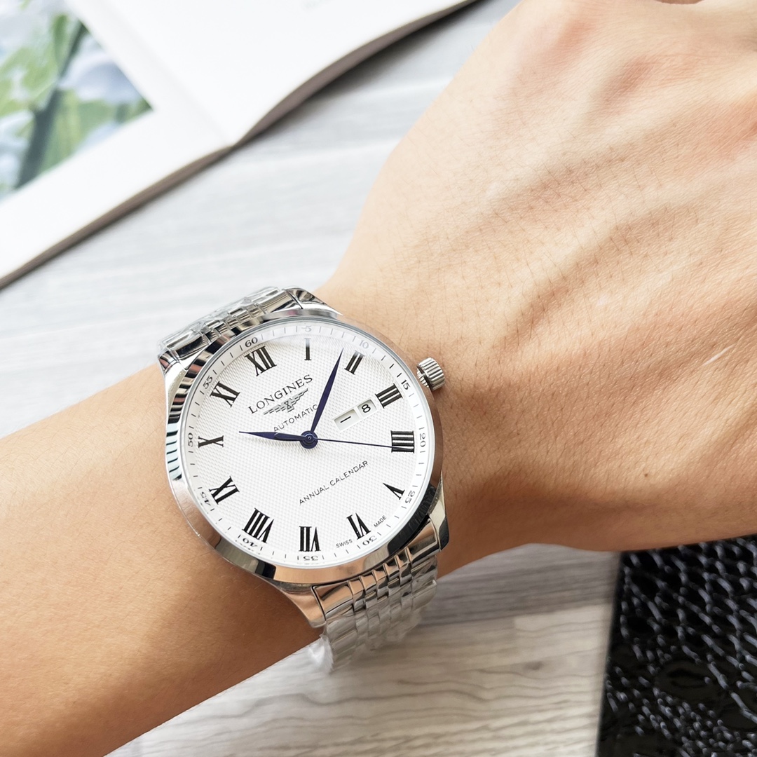 NO:339539,White shell and gold shell steel belt 20 [Latest] Longines three-pin design [Type] boutique men's watch [Watch strap] real cowhide strap ///316 stainless steel strap (comfortable and durable) [Movement] High-end fully automatic mechanical movement [Mirror] Mineral reinforced glass (higher definition) Elegant taste, vast and atmospheric, ingenious, wrist treasure, size diameter 41mm thick 12Mm hot sale!  Welcome to reprint!  longines cowhide19860909白壳金壳 钢带20【最新】浪琴三针设计【类型】精品男士腕表【表带】真牛皮表带///316精钢表带（舒适耐用）【机芯】高端全自动机械机芯【镜面】矿物质强化玻璃（更高清） 品味高雅 浩瀚大气 匠心独运 腕间瑰宝 尺寸直径41mm厚12Mm热卖上市！欢迎转载！,,longines,cowhide,Watch