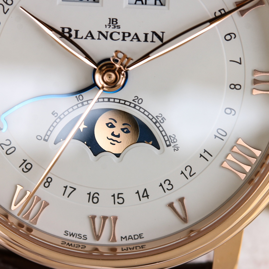Title: White Zen 3450 Gold Watch Features and Design Summary Summary: White Zen 3450 gold watch features 3D layout, Roman timescales, hidden buttons, and moon-phase dial - 图片 4