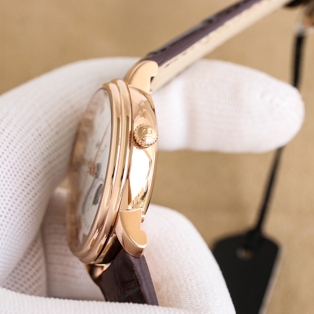 Title: White Zen 3450 Gold Watch Features and Design Summary Summary: White Zen 3450 gold watch features 3D layout, Roman timescales, hidden buttons, and moon-phase dial - 图片 8