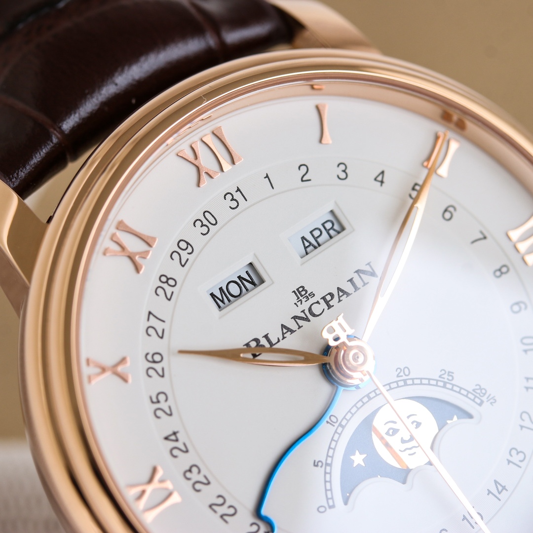 Title: White Zen 3450 Gold Watch Features and Design Summary Summary: White Zen 3450 gold watch features 3D layout, Roman timescales, hidden buttons, and moon-phase dial - 图片 5