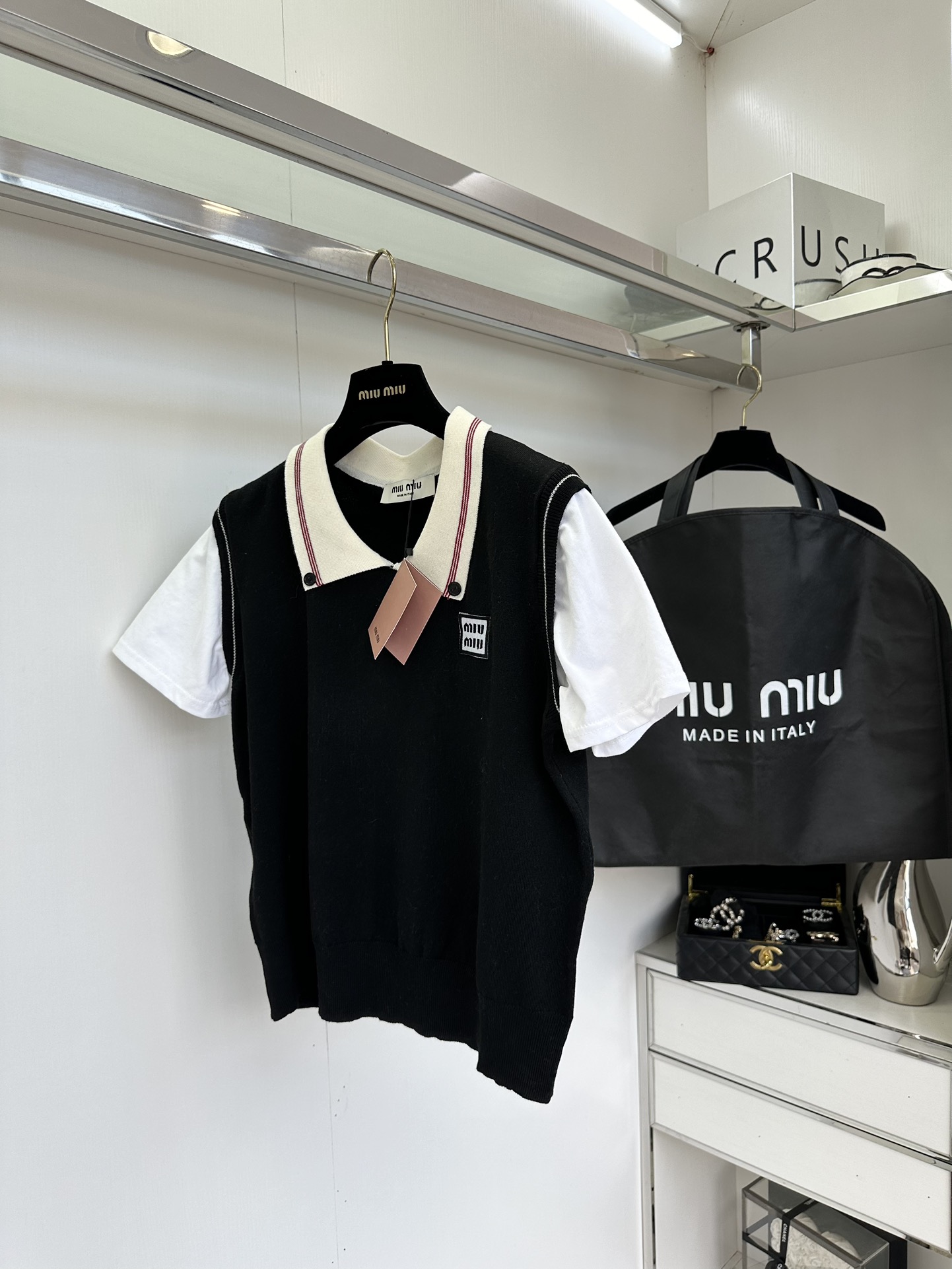 Miu Miu Peter Pan Collar Two-Piece Set: Youthful & Adorable Academia Style 8 i1754148394 5866 6