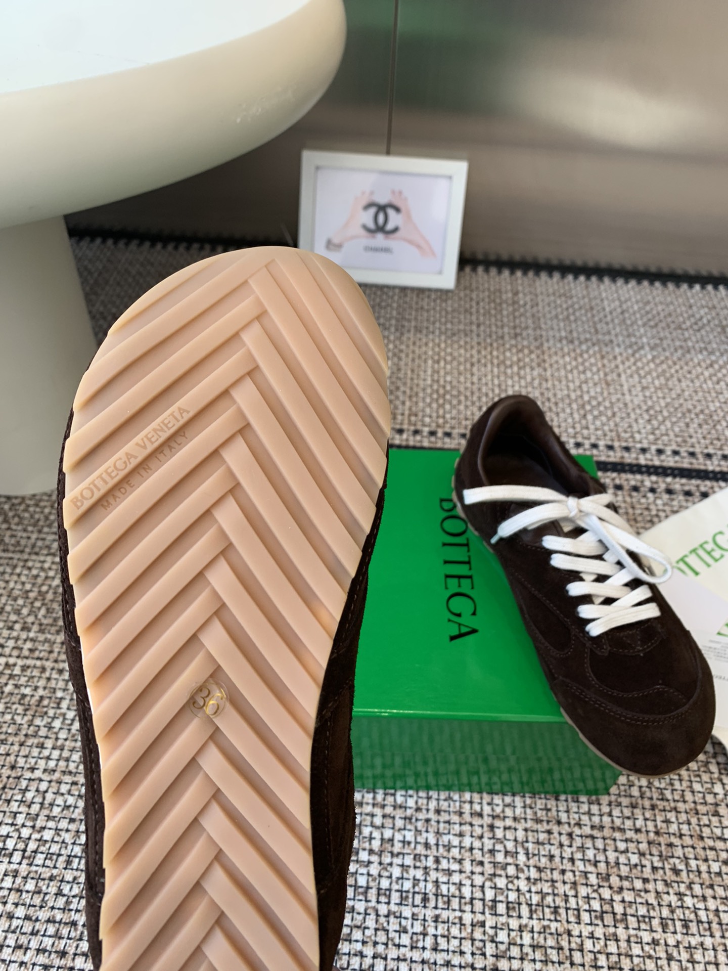 Bottega Veneta BV Orbit Flash Retro Sneakers: Lightweight, Comfortable, Classic Woven Soles - 图片 5