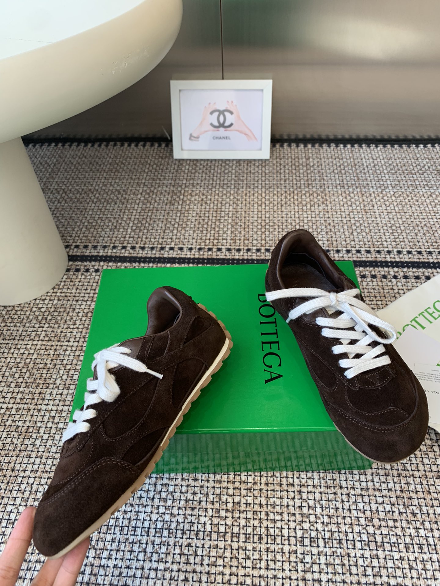 Bottega Veneta BV Orbit Flash Retro Sneakers: Lightweight, Comfortable, Classic Woven Soles - 图片 3