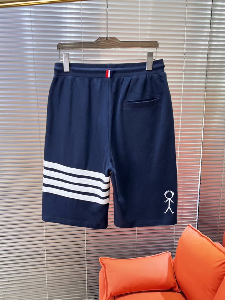 THOM BROWNE TB2025 Summer Update: Fashionable Shorts with Embroidered Matchers, Imported Fabrics, High Comfort. - 图片 9