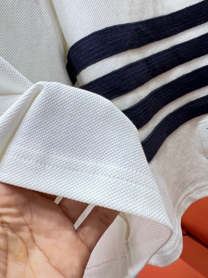 THOM BROWNE TB2025 Summer Update: Fashionable Shorts with Embroidered Matchers, Imported Fabric. - 图片 6